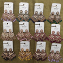 Dhwani Grace Crystal Stone Beads And Pearl Occasion Earrings