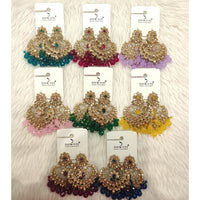 Dhwani Elegant Austrian Stone Pearl And Beads Dangler Earrings