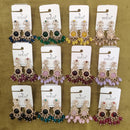 Dhwani Royal Kundan And Austrian Statement Pack of 12 Dangler Earrings