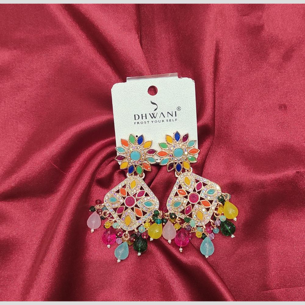 Dhwani Crystal And Austrian Stone Dangler Earrings