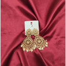 Dhwani Gold Plated Crystal Stone And Beads Dangler Earrings
