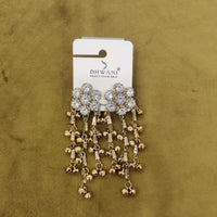 Dhwani Royal Austrian Stone And Ghungroo Statement Pack of 12 Dangler Dangler Earrings