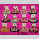 Dhwani Gold Plated Crystal Stone And Beads Dangler Earrings