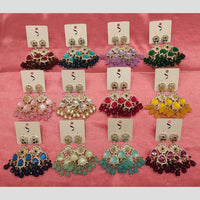Dhwani Gold Plated Kundan Stone And Beads Dangler Earrings