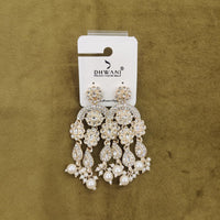 Dhwani Royal Kundan And Austrian Statement Pack of 12 Dangler Earrings