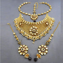 Darshana Jewels Kundan Copper Necklace Set With Maang Tikka - FAP0106