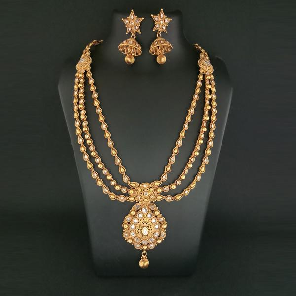 Darshana Jewels AD Stone Copper Necklace Set - FBB0037B