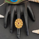 Js Fashion High Gold Royal Pota Stone Designer Ring