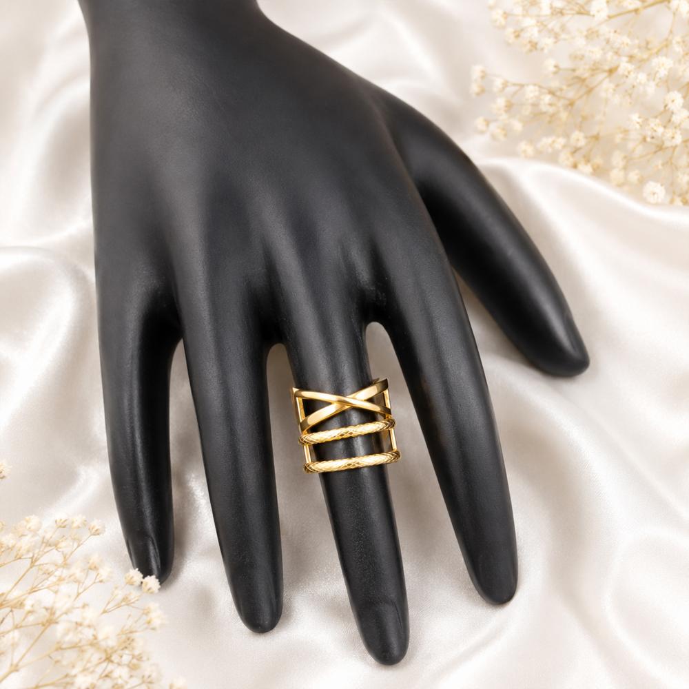 Js Fashion  Modern Anti Tarnish Statement Finger Ring