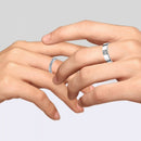 Mahi Valentine Gift Proposal Endless Affection Couple Ring with Crystal for Men and Women (FRCO1103209R)