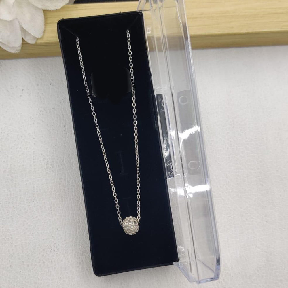 SP Jewellery Delicate Austrian Stone Ball Chain Necklace