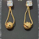 Martina Jewels Gold Plated Crystal Stone Dangler Earrings