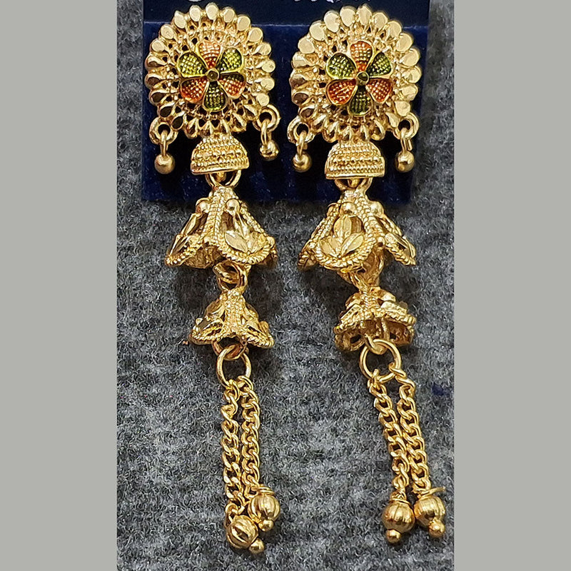 Martina Jewels Gold Plated Jhumki Earrings