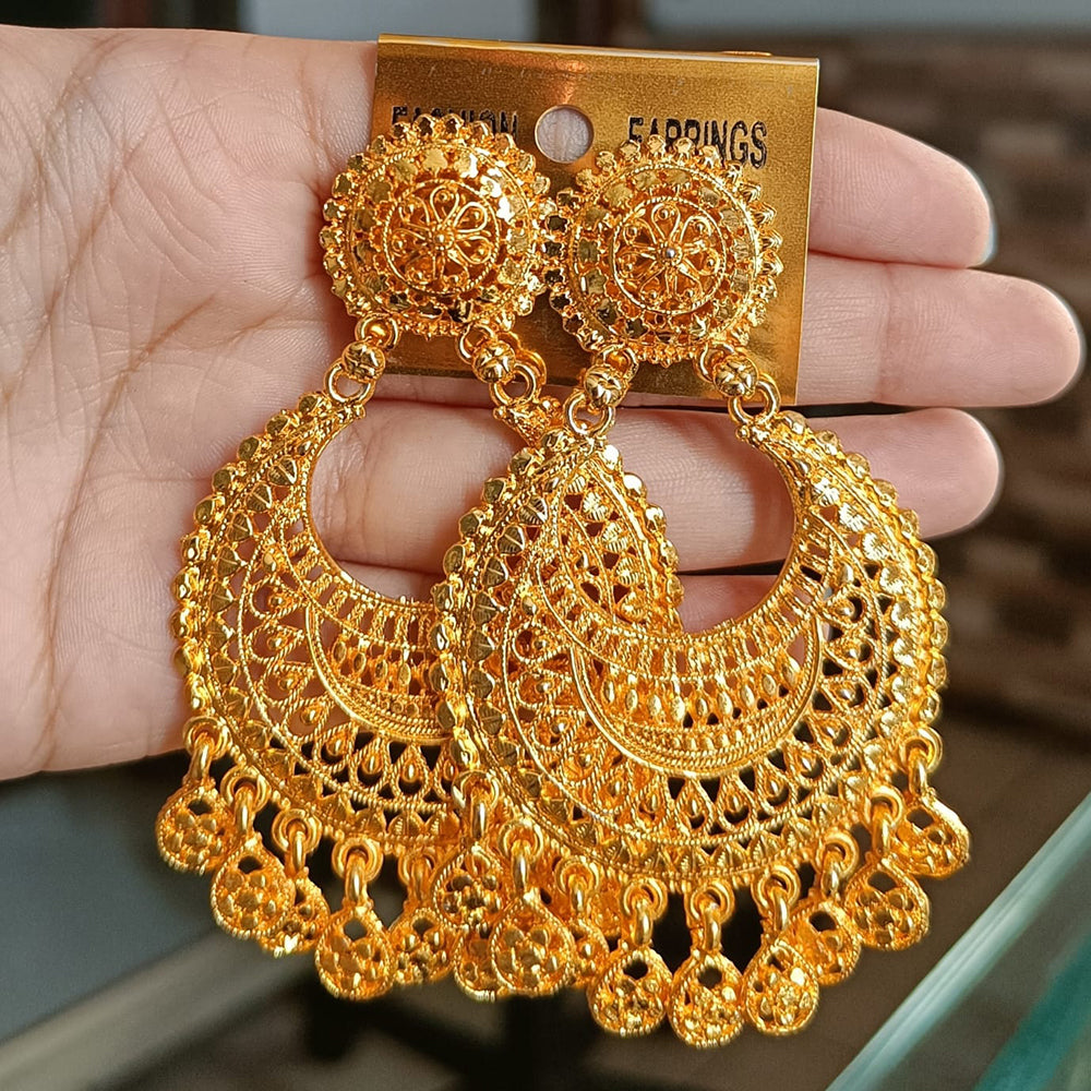 Mahavir Dye Gold Dangler Earrings