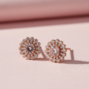 Hania Jewels Gold Plated Austrain Stone Studs Earrings