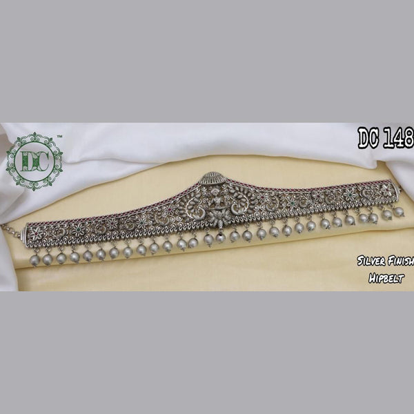 Diksha Collection Silver Finish Hip Belt \ Kamarband
