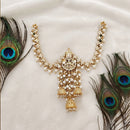 Js Fashion  Kundan Jewellery Design High Gold Polish Fancy Clustered Pearl Hair Accessories