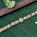 Js Fashion  Elegant Mehendi Kundan Hair Accessory Floral Design For Women