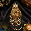 Js Fashion  Traditional High Gold Pearl Juda Hair Accessory