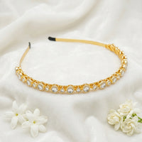 Js Fashion  Kundan High Gold Polish Hair Accessories