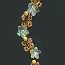 Js Fashion Pack Of 1  Bridal Pearl Floral Hair Vine for Women & Girl | Crystal Bridal Headpiece with Gold Wire | Wedding Bun & Updo Accessory | Handmade Pearl Crystal Hair Vine for Brides & Bridesmaids