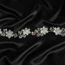 Js Fashion Pack of 1 Pearl Floral Bridal Hair Vine for Women & Girls | Crystal Headpiece with Gold Wire | Elegant Wedding Bun & Updo Accessory | Handmade Pearl-Crystal Hair Vine for Brides and Bridesmaids