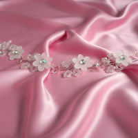 Js Fashion Pack of 1 Pearl Floral Bridal Hair Vine for Women & Girls | Crystal Headpiece with Gold Wire | Elegant Wedding Bun & Updo Accessory | Handmade Pearl-Crystal Hair Vine for Brides and Bridesmaids