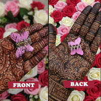 Js Fashion Trendy Double Shaded Butterfly Multi-Color Acrylic Hair Clips for Women & Girls – Pack of 12 Mini Hair Clutchers