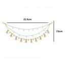 EtnicoTraditional Kundan Style Pearl Beaded Hair Chain for Women (HC01)
