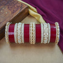 House of Jewellery Glam Crystal Stone Acrylic Wedding Bangles Set