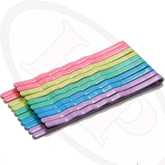 HP HIGH PROFILE Metal Multicolour Bob Pins Side Pins in English Colours for Women and Girls - Pack of 1 (10 pcs)