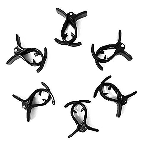 HP HIGH PROFILE Black Butterfly Hair Clips claw clips hair clutchers for women and girls, Pack of 6