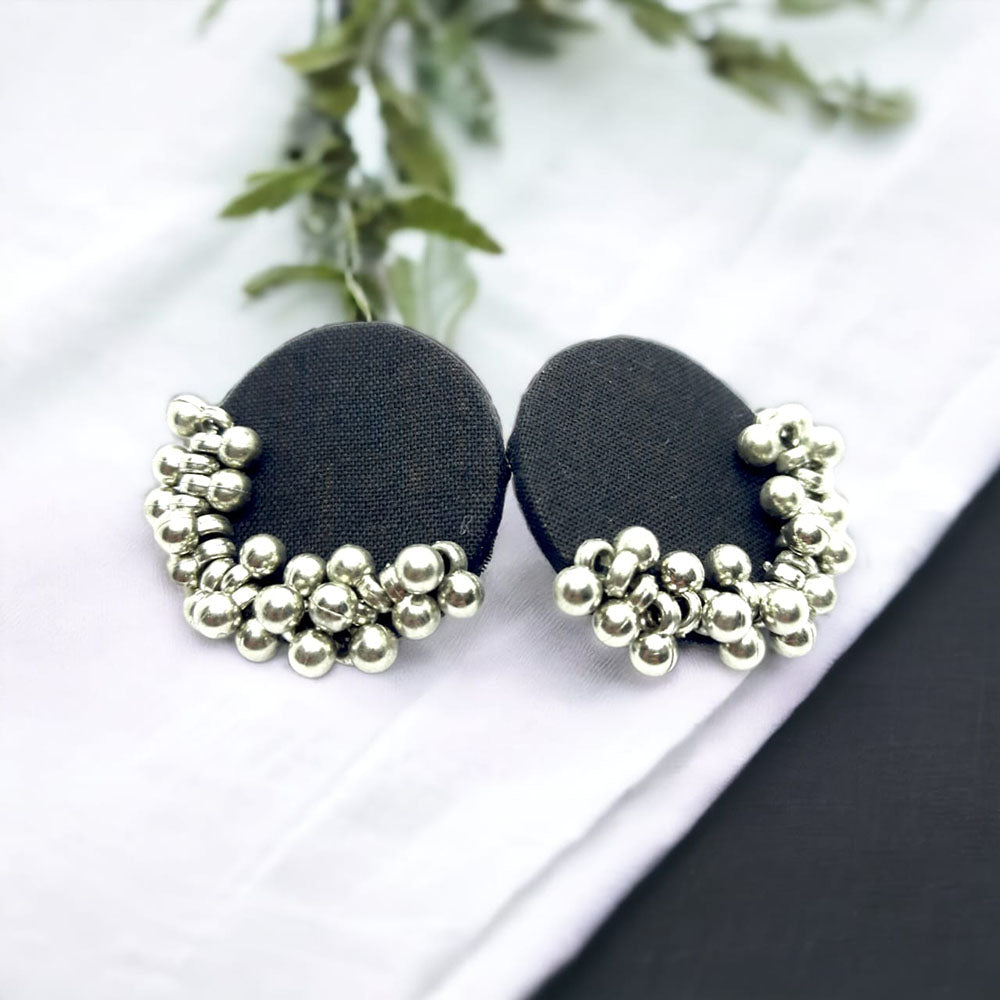 Handmade For Her  Oxidised Plated Handmade Ghungroo Studs Earring