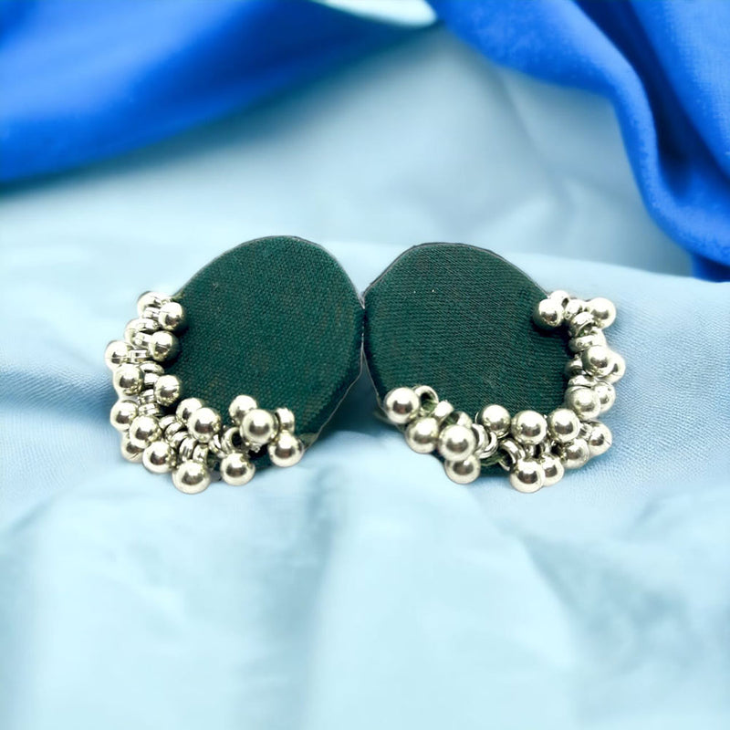 Bajana Lifestyle Oxidised Plated Handmade Ghungroo Studs Earring