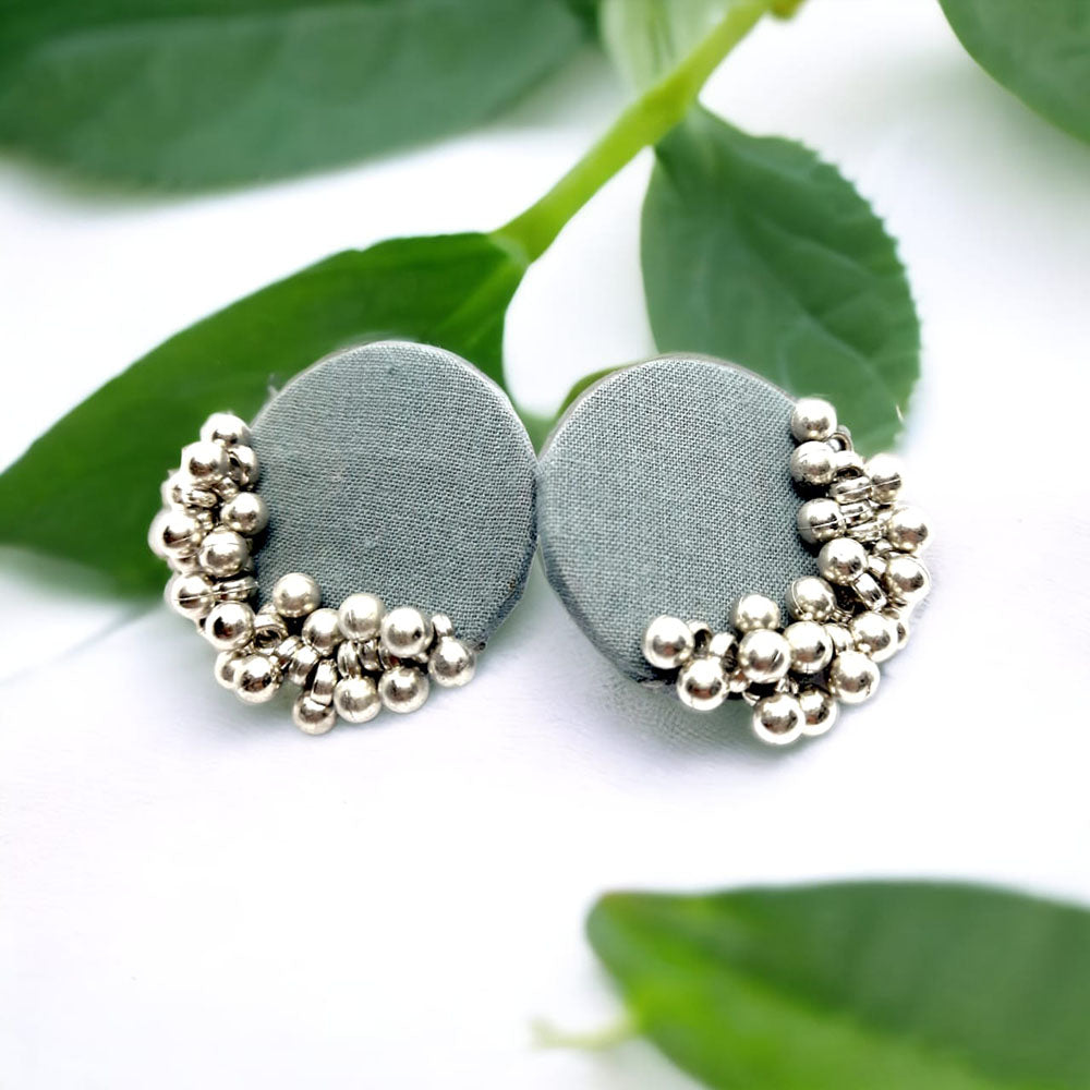 Handmade For Her  Oxidised Plated Handmade Ghungroo Studs Earring