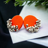 Bajana Lifestyle Oxidised Plated Handmade Ghungroo Studs Earring
