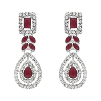 Etnico Silver Plated Elegant Leaf Motif Necklace Set with Earrings & Maang Tika for Women (IJ402ZWi)