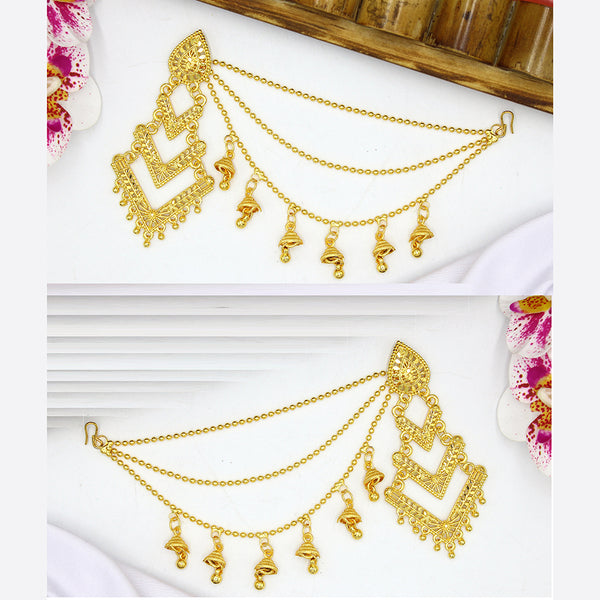 Mahavir Gold Plated Kanchain Earrings