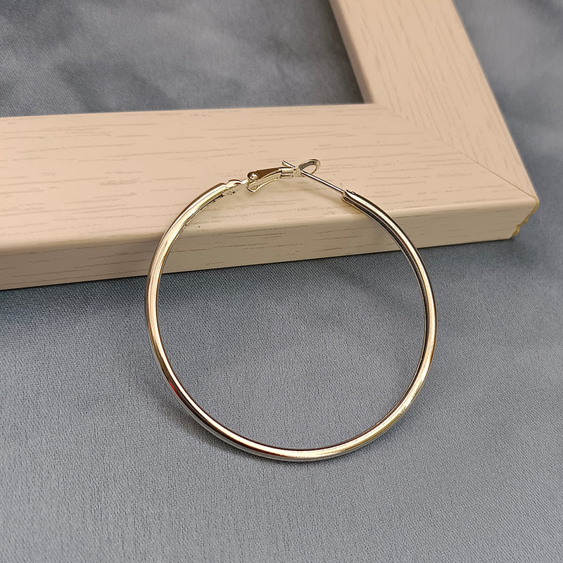 Viky Silver Plated Hoop Earrings