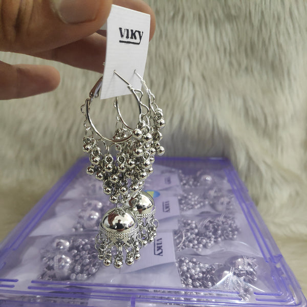 Viky Silver Plated Dangler Earrings