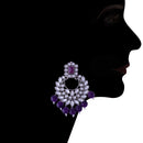 Etnico Silver Plated Traditional Pearl Kundan Studded Choker Jewellery Necklace Set with Maang Tikka for Women (K7218ZPu)