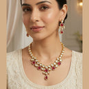 Knigght Angel Traditional Kundan Stone Necklace Set