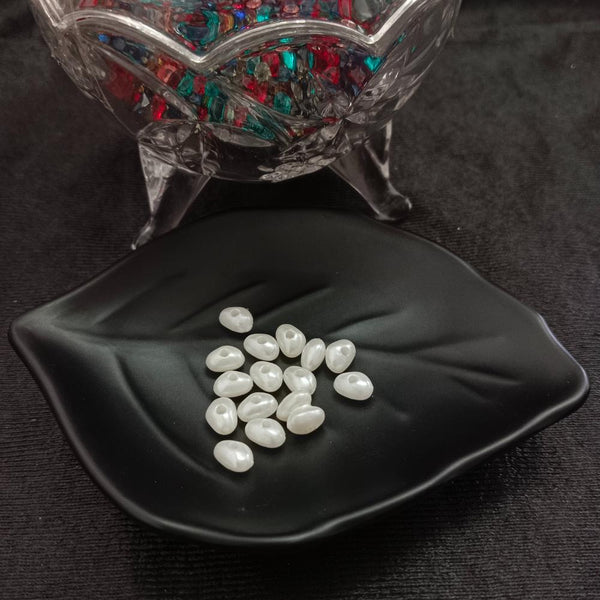 Kriaa White Pearls Beads For Jewellery DIY