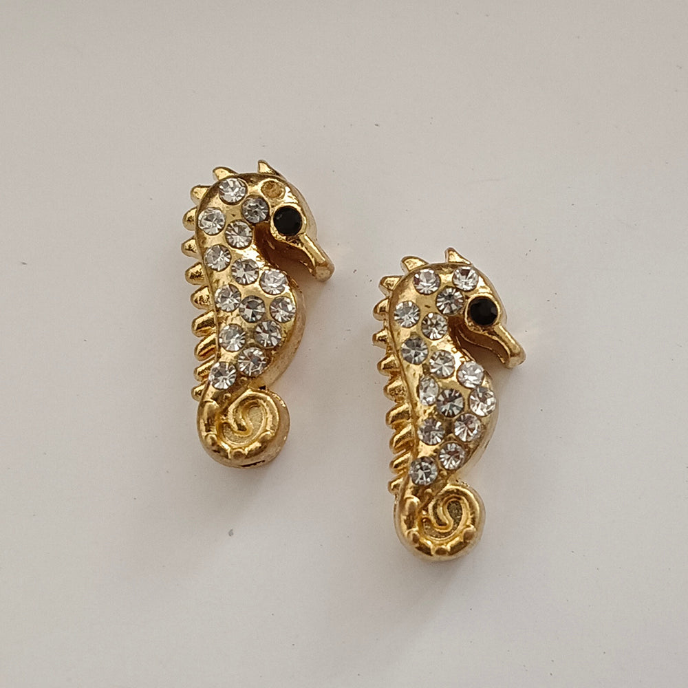 Kriaa Gold Seahorse Charms Pendants DIY for Necklace Bracelet Jewellery Making and Crafting