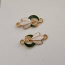Kriaa Gold Charms Pendants DIY for Necklace Bracelet Jewellery Making and Crafting