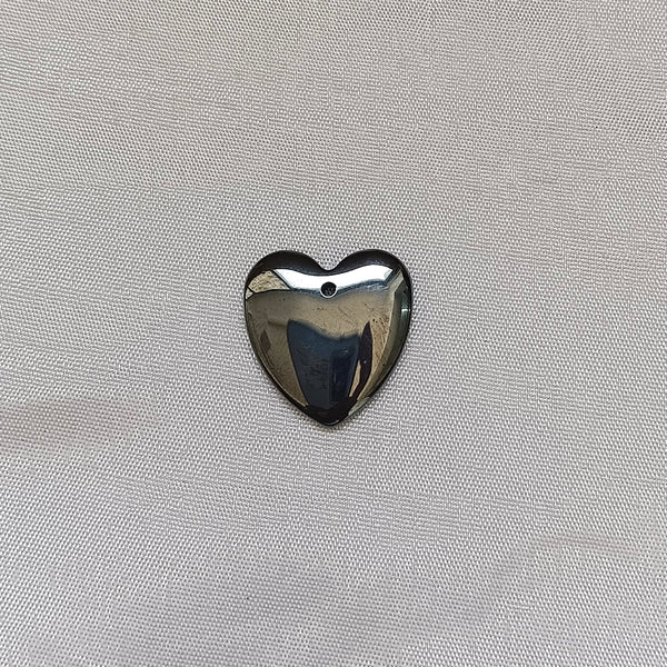 Kriaa Beads Black Plating Metal Heart Shape Pendant For Jewellery Making DIY