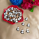 Kriaa Beads Gold Plated Cute Panda Pendant For Pendant, Earrings, Bracelets Making