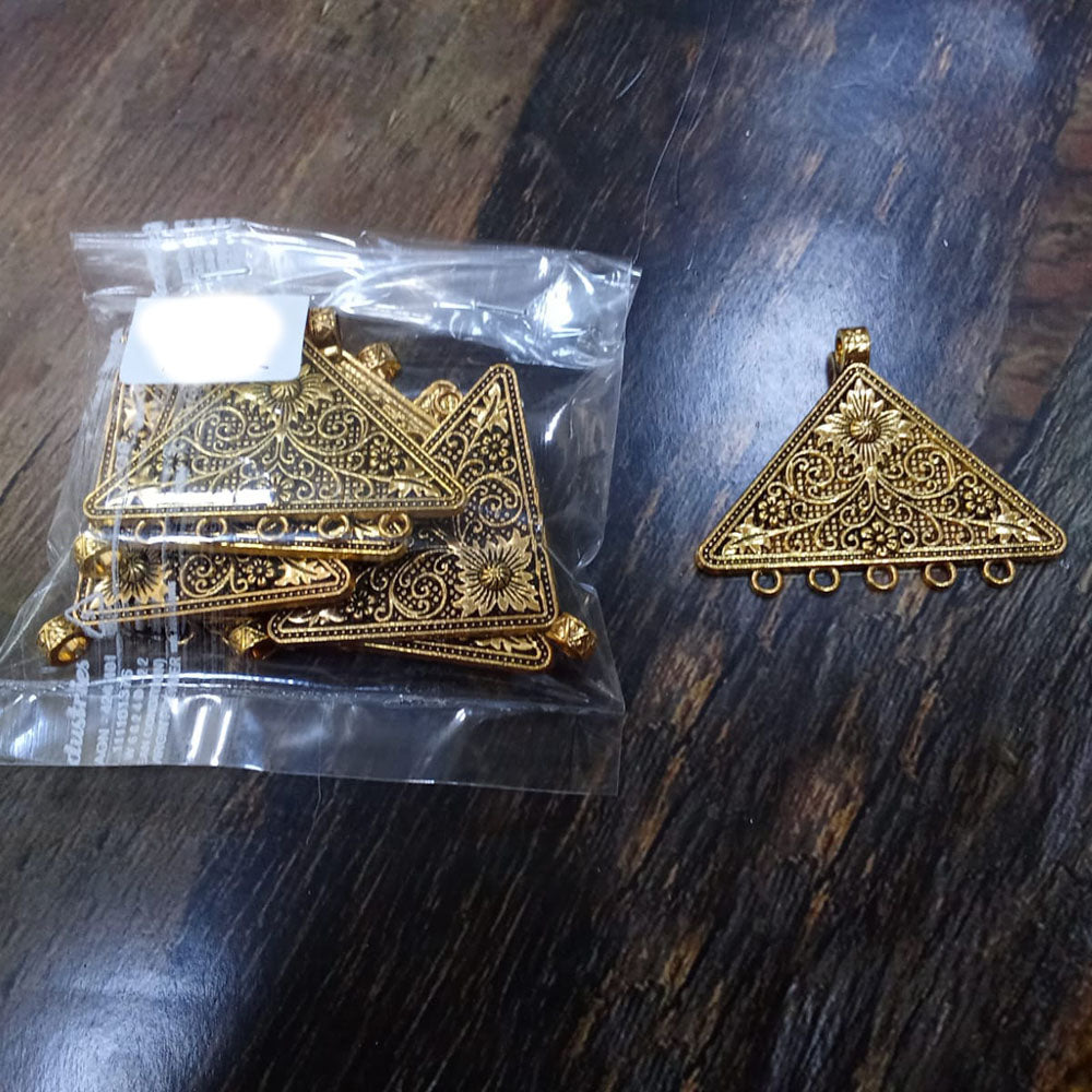 Kriaa Beads Elegant Triangle Stylish Pendant for Daily Wear ,Office, Party & Festive Jewelry