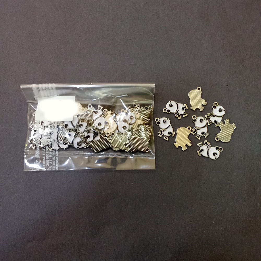Kriaa Beads Delicate Panda Shape Charm Pendant for Daily & Party Wear