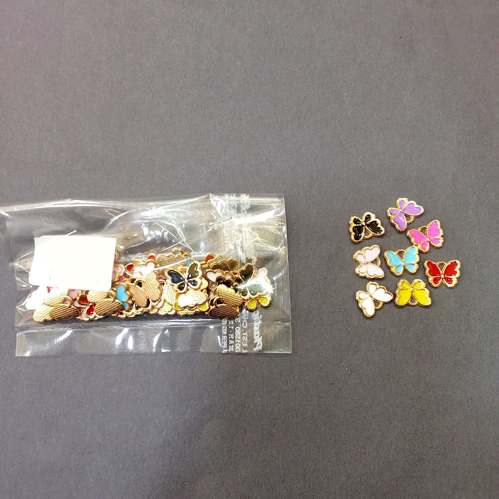 Kriaa Beads Cute Butterfly Pendent charms For Daily & Party Wear For Females